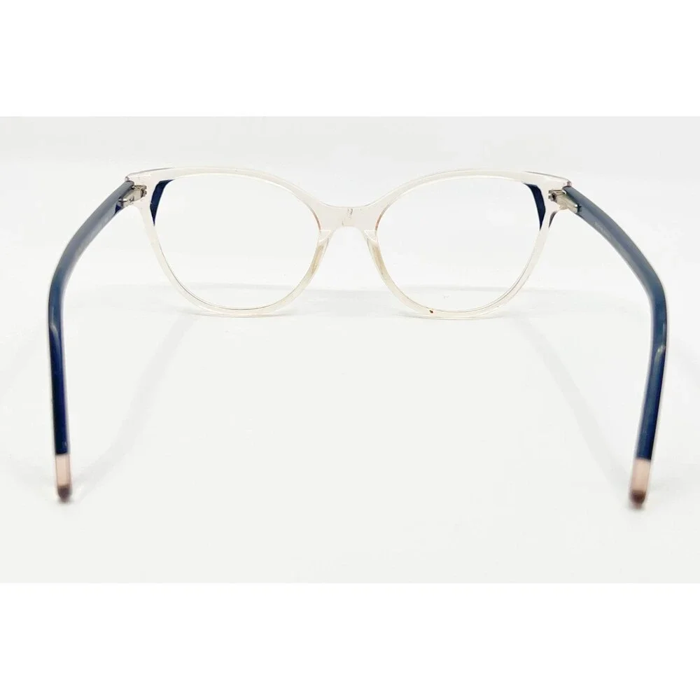 Wittnauer Remi Eyeglasses Frames Womens Clear Navy Cat Eye 52-16-135